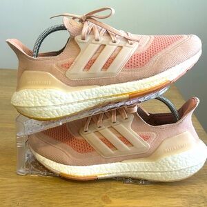 Adidas Ultraboost 21 Running Shoes Pink Women's Size 10